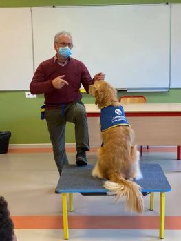 Intervention d'une association chien guide d'aveugle - Ensemble St Charles