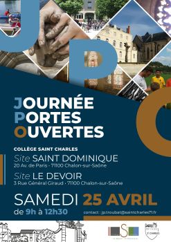 Portes Ouvertes 2026 - Ensemble St Charles