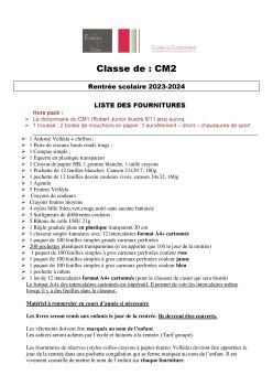 CM2 2023 2024 - Ensemble St Charles