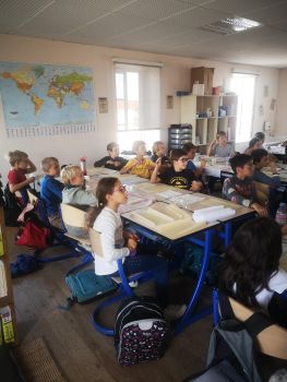 Calligraphie avec les CM2A - Ensemble St Charles