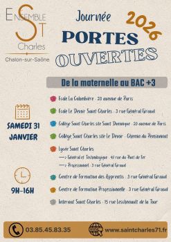 Portes Ouvertes 2026 - Ensemble St Charles